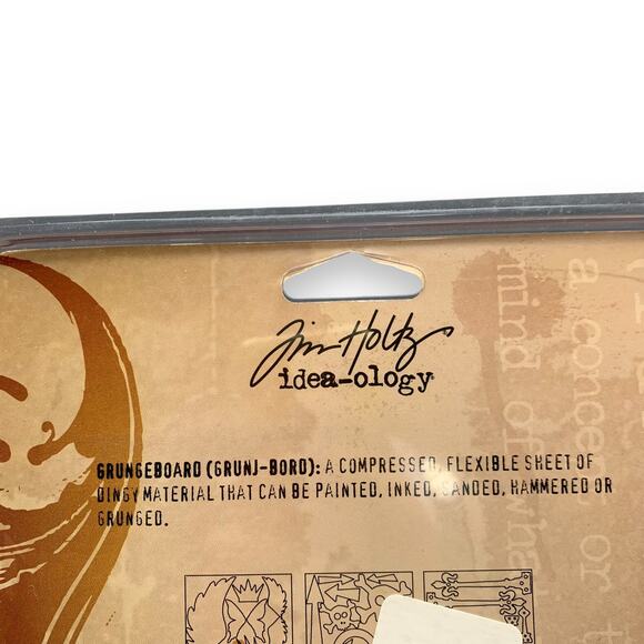 Tim Holtz Grungeboard Elements Plain 94 Shapes Keys Hinges Hearts Chipboard NEW - Picture 6 of 6